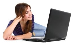 Girl on laptop